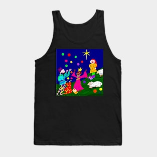 Juggling Wise Men And Clown Shepherds Tank Top